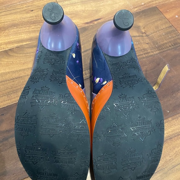 Fluevog Bellevue Ella Baker Brogued Heel with Cutout - Picture 7 of 9